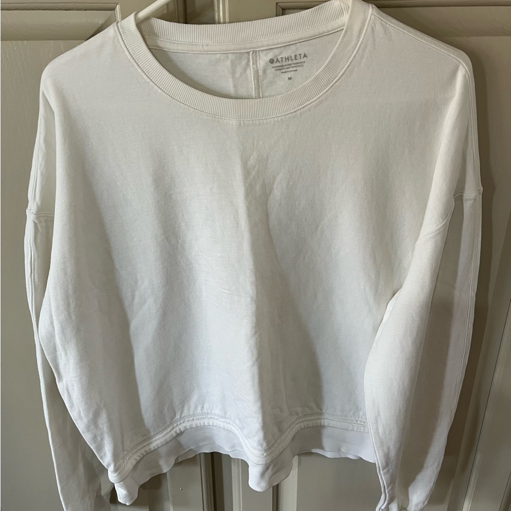 Athleta magnolia white Pullover